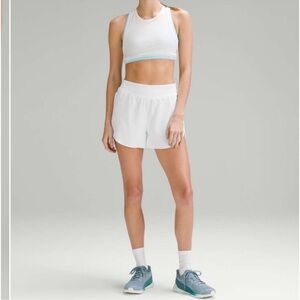 LULULEMON | White Fast and Free HR Classic 3” Running Shorts